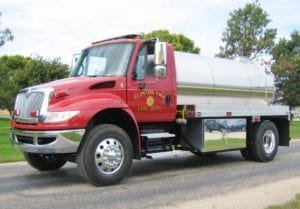 Clinton Township VFD fire tank truck