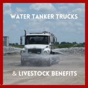 water tanker truck with red border