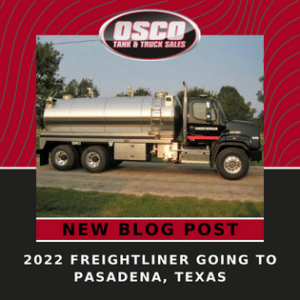 photo for the blog post 2022 Freightliner Going To Pasadena, Texas