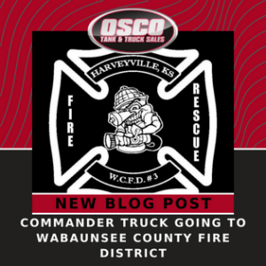 photo for the blog post Commander Truck Going to Wabaunsee County Fire District